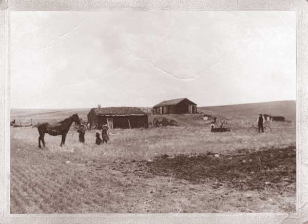 The original Vojta family homestead near Mound City, South Dakota