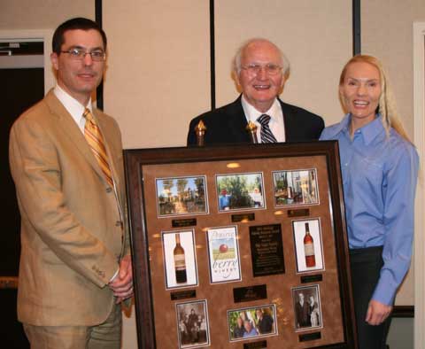 Matt, Ralph, and Sandi pose with the 2011 Heritage Family Business of the Year award