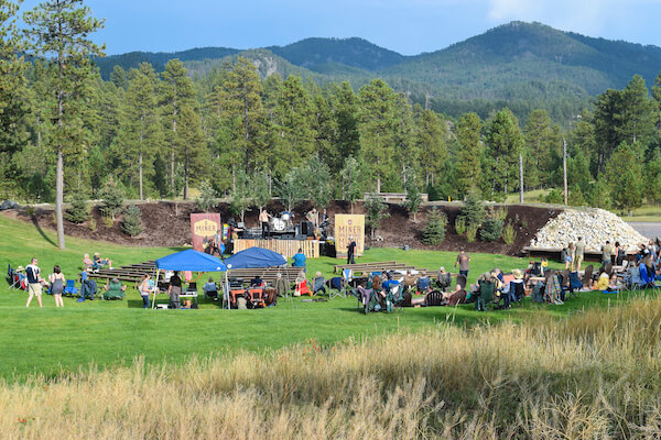 The Concert Lawn at Miner Brewing Company near Hill City, South Dakota