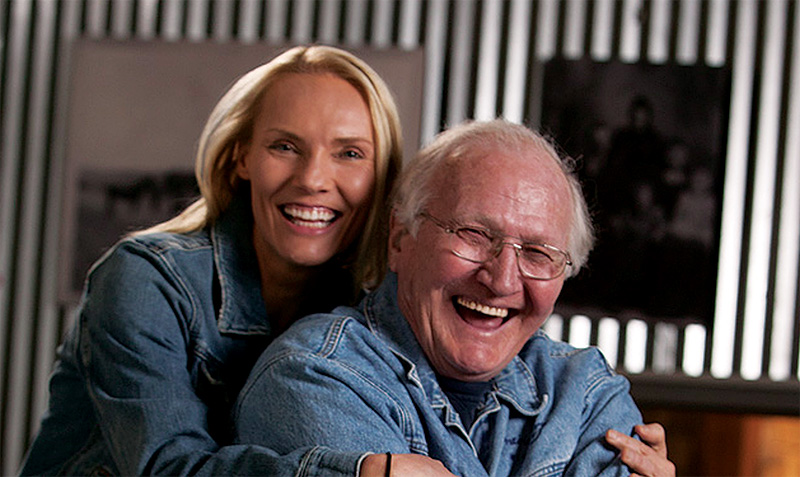 Prairie Berry Winery's Winemaker, Sandi Vojta, and her father, Ralph Vojta.